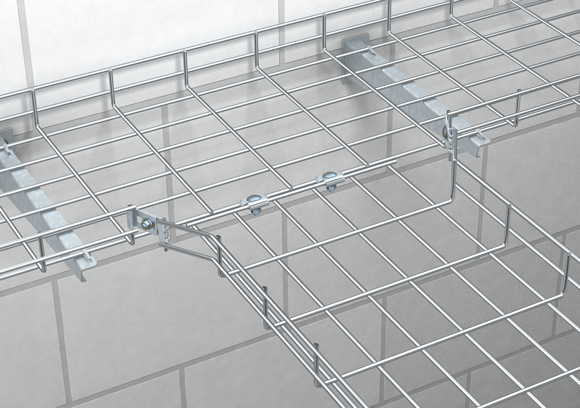 Wire mesh tray